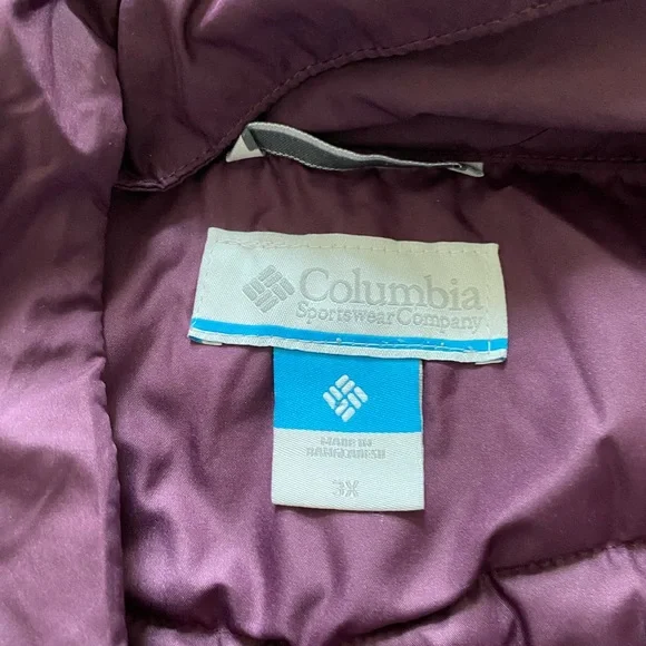 Columbia purple puffer jacket - Picture 3 of 5